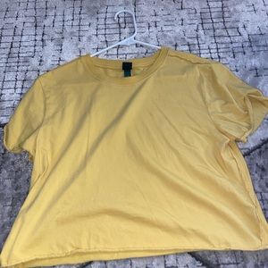 Yellow crop top